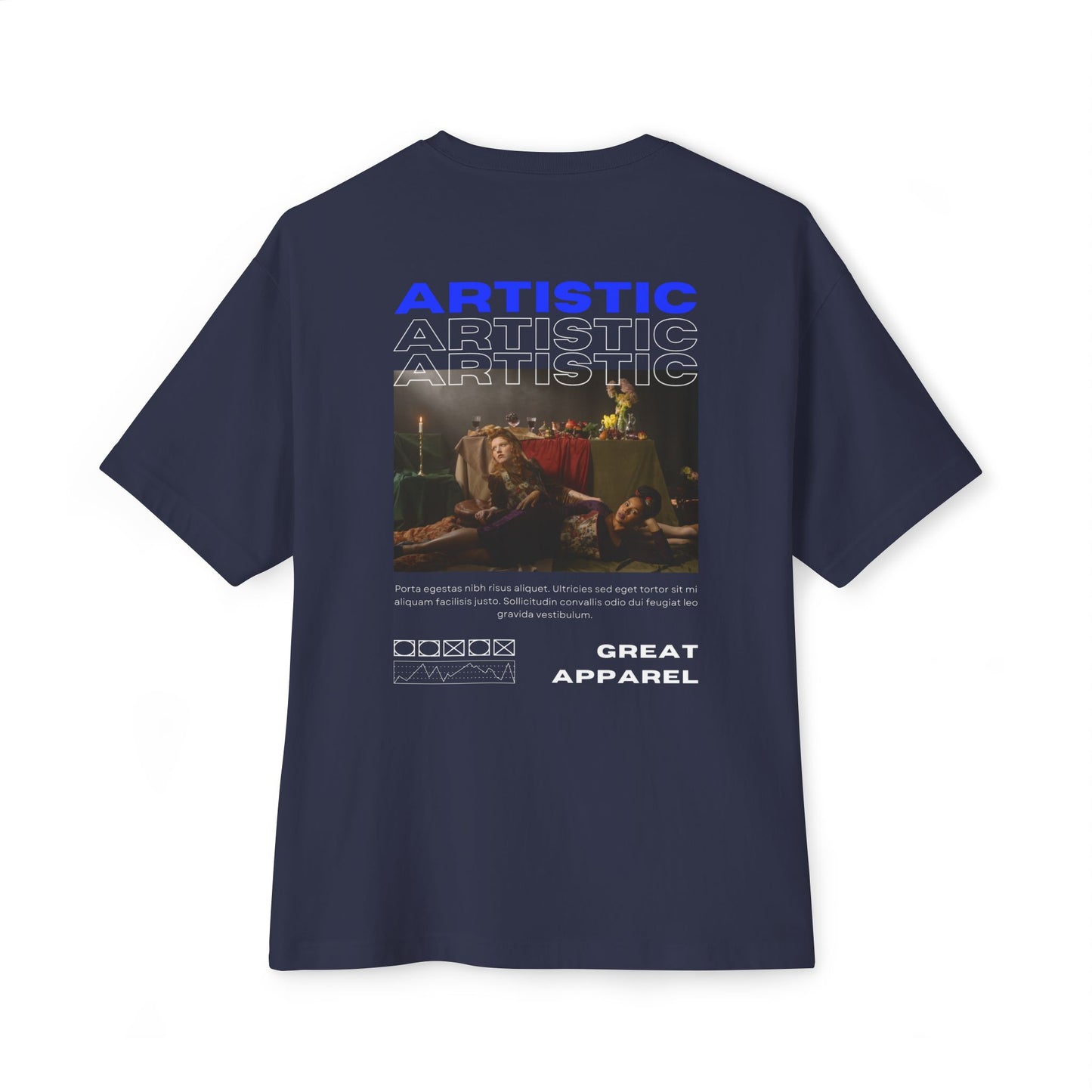 Artistic Unisex Oversized  Tee