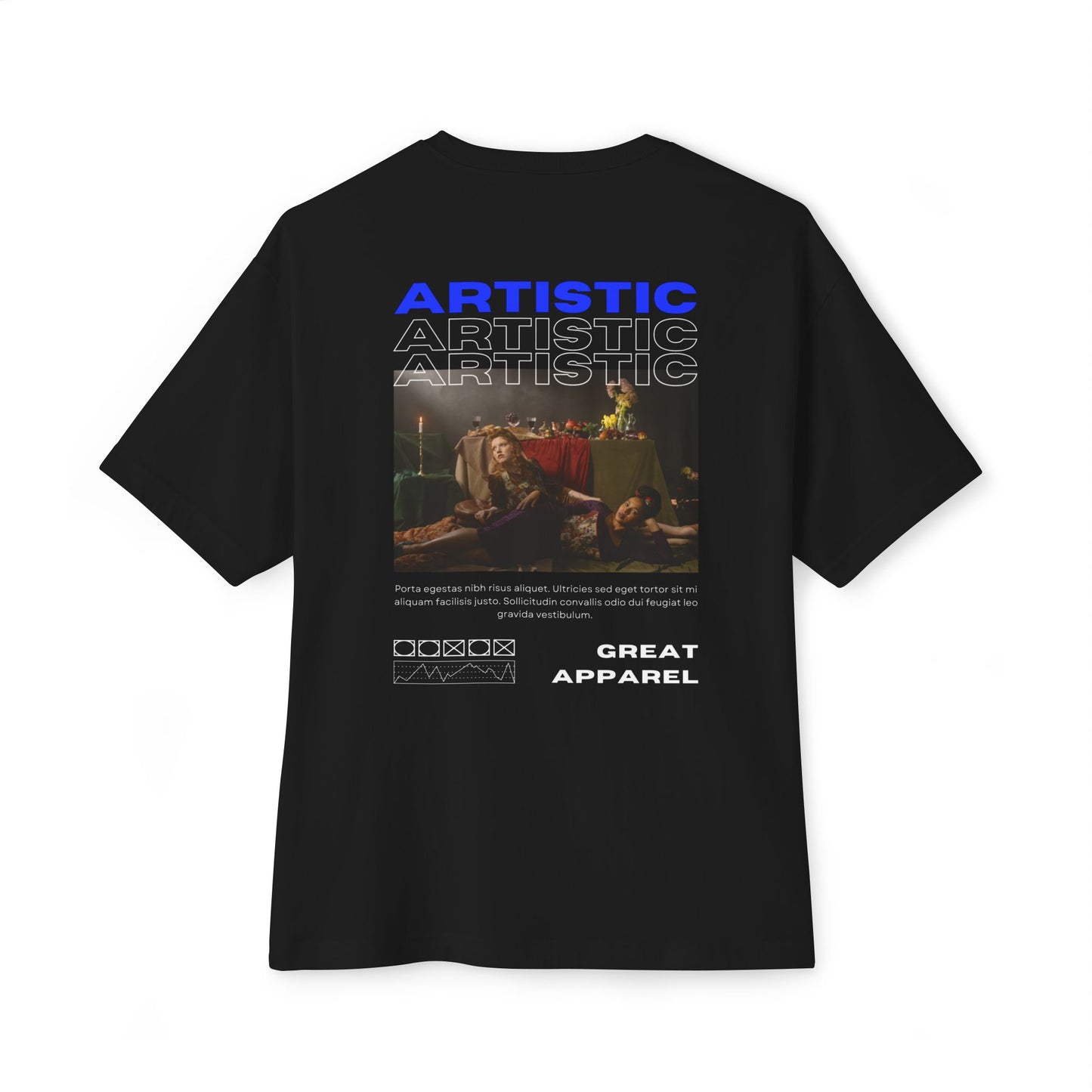 Artistic Unisex Oversized  Tee