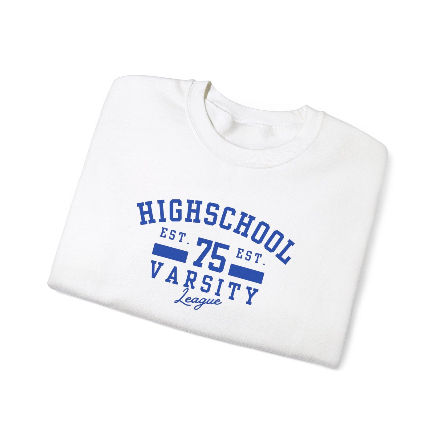 Retro Highschool Varsity Crewneck Sweatshirt