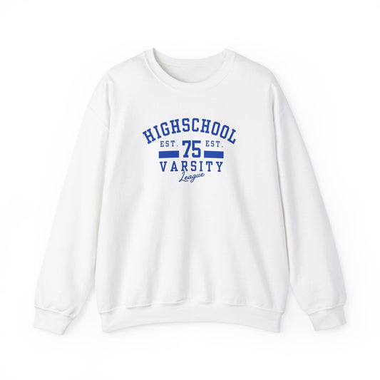 Retro Highschool Varsity Crewneck Sweatshirt