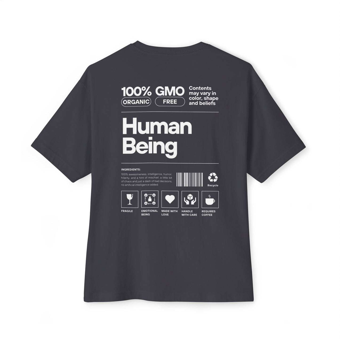 Human Being Unisex Oversized  Tee